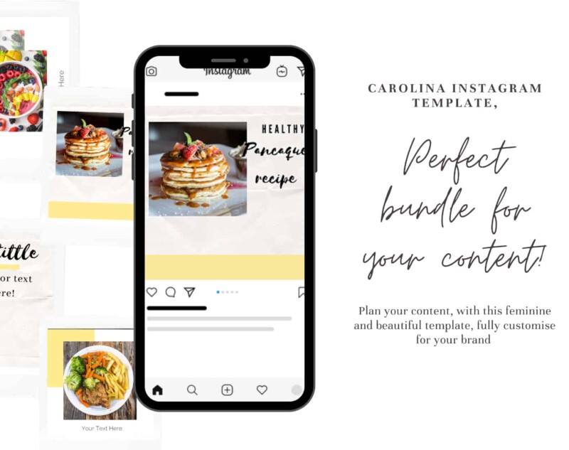 Carolina Canva Food Blogger Instagram Template