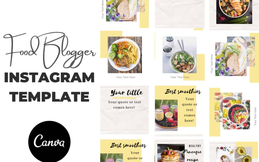 Canva Food Blogger Instagram Template