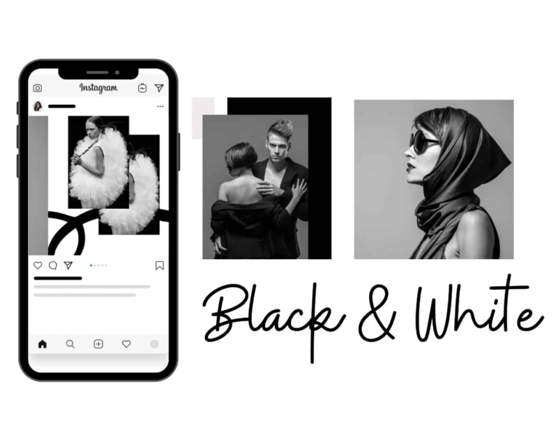 Black & White Instagram Puzzle Template