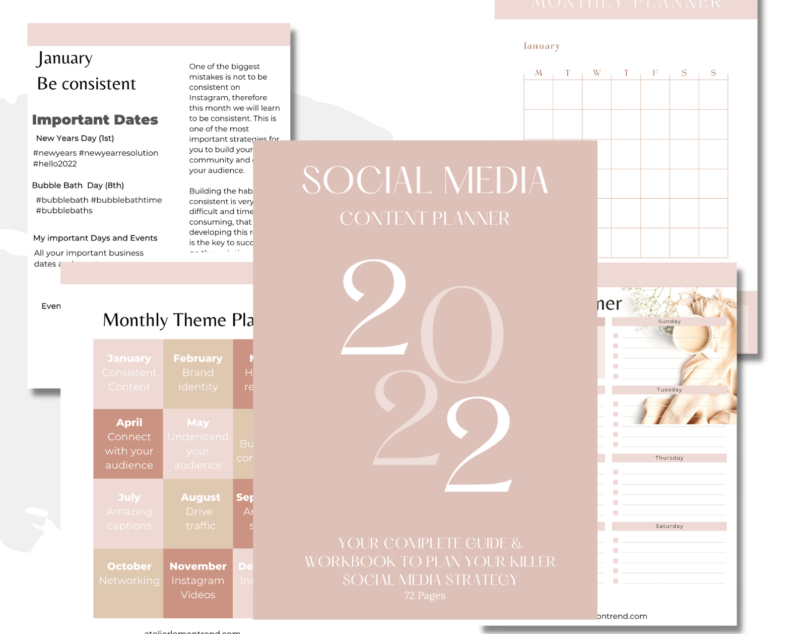 Social Media Content Planner 2022