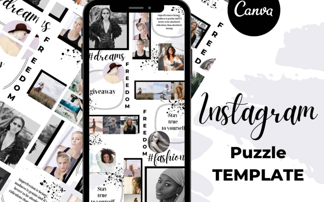 Light Instagram Puzzle Template