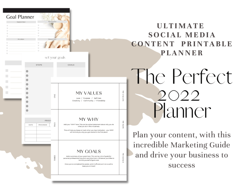 Social Media Content Planner 2022